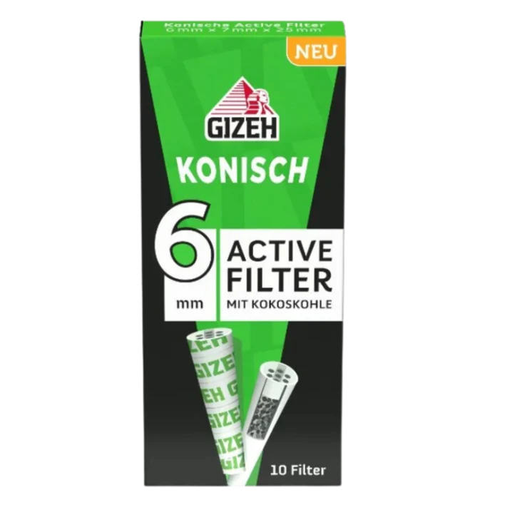 GIZEH - Active Filter konisch - Black