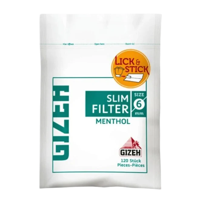 GIZEH - Slim Filter - Menthol - Bag