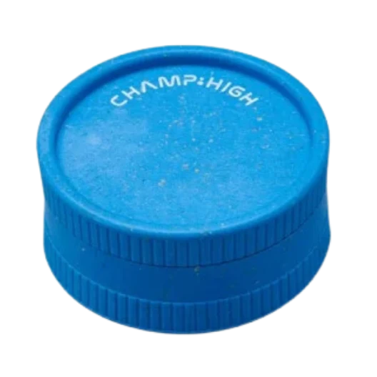 Champ High - Hemp Plastic Grinder - 42mm - 2 Layers Blue