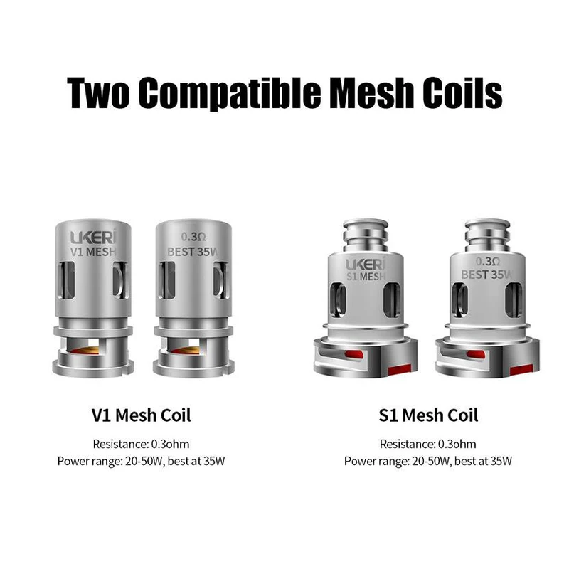 Ukeri Mesh Coil 5Stück/Packung für Brave/Magik Kit