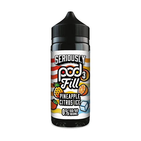 Seriously Pod Fill 3 - Pineapple Citrus Ice 50/50 0mg 100ml Shortfill