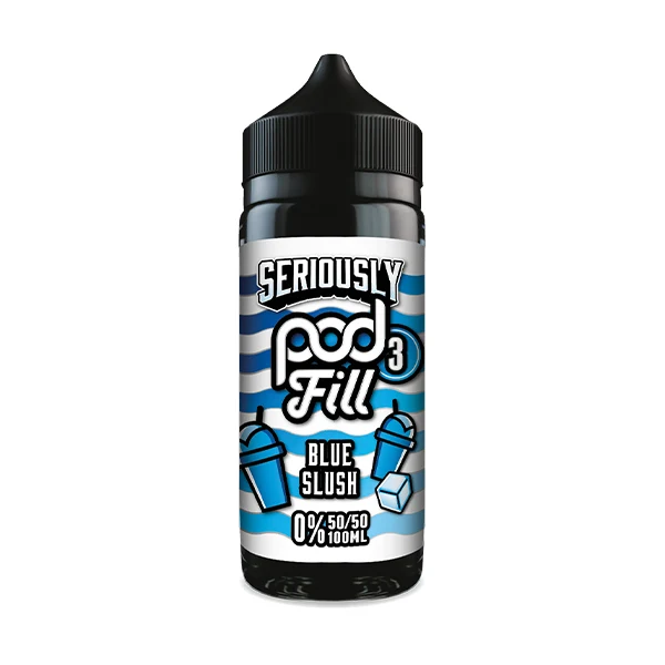 Seriously Pod Fill 3 - Blue Slush 50/50 0mg 100ml Shortfill