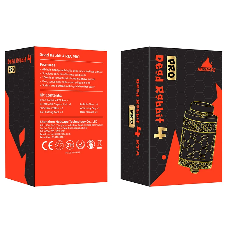 Hellvape Dead Rabbit 4 RTA Pro Verdampfer 5,5 ml