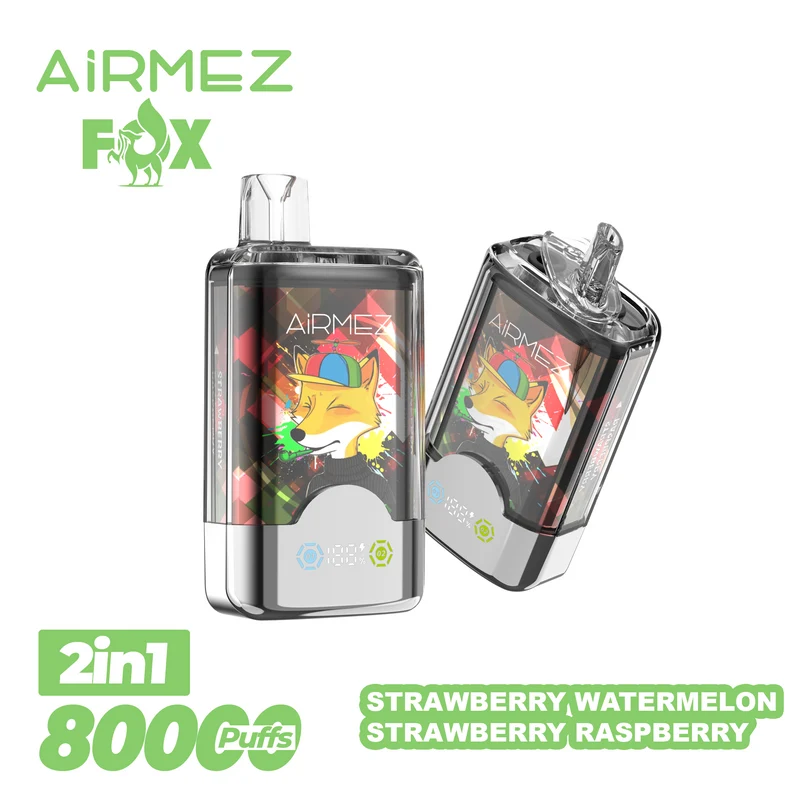 AiRMEZ Fox 80000 80K Puffs Einweg Kit 30ml (Dual Flavor) - 💥 Nehme 4 Zahle NUR 3! + Ab einem Einkauf von 120€ 2 Mystery Gratis💥