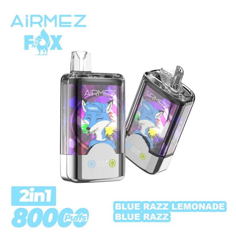 AiRMEZ Fox 80000 80K Puffs Einweg Kit 30ml (Dual Flavor) - 💥 Nehme 4 Zahle NUR 3! + Ab einem Einkauf von 120€ 2 Mystery Gratis💥