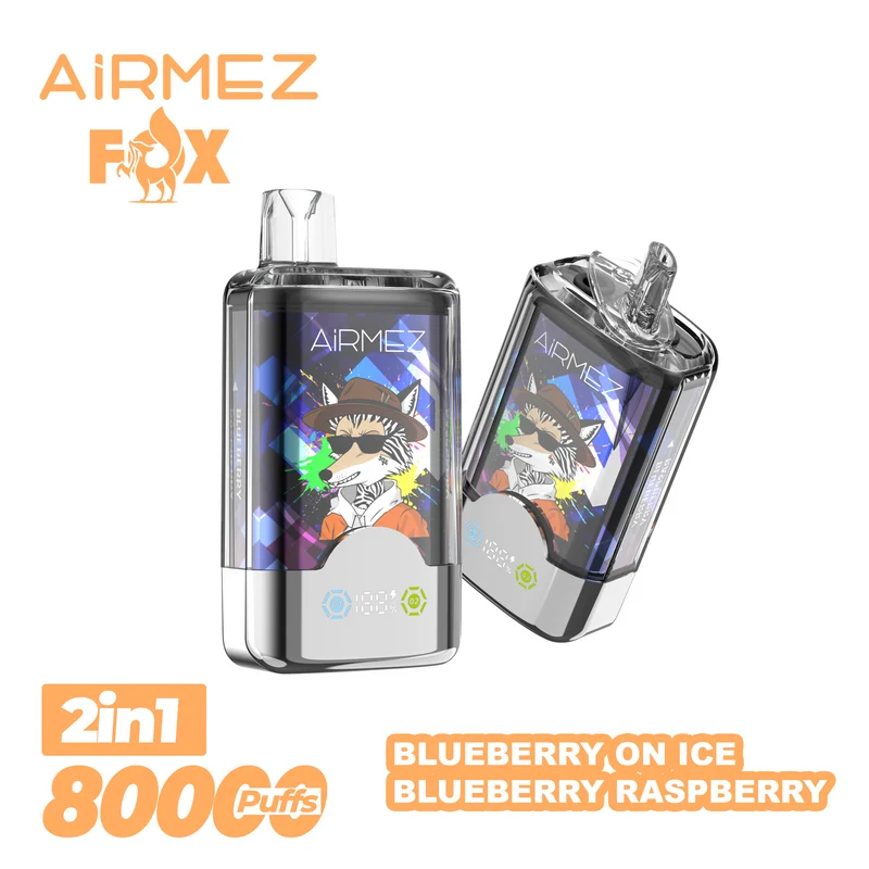 AiRMEZ Fox 80000 80K Puffs Einweg Kit 30ml (Dual Flavor) - 💥 Nehme 4 Zahle NUR 3! + Ab einem Einkauf von 120€ 2 Mystery Gratis💥