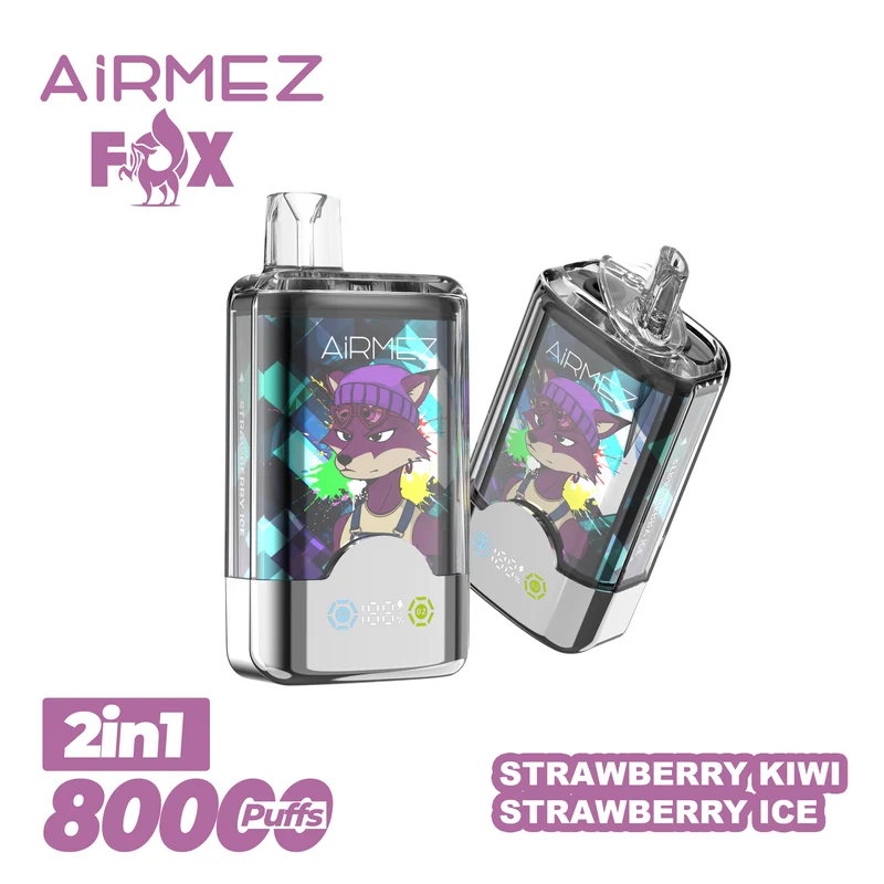 AiRMEZ Fox 80000 80K Puffs Einweg Kit 30ml (Dual Flavor) - 💥 Nehme 4 Zahle NUR 3! + Ab einem Einkauf von 120€ 2 Mystery Gratis💥