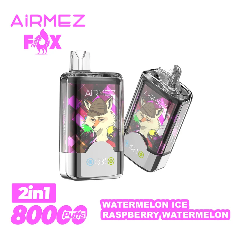 AiRMEZ Fox 80000 80K Puffs Einweg Kit 30ml (Dual Flavor) - 💥 Nehme 4 Zahle NUR 3! + Ab einem Einkauf von 120€ 2 Mystery Gratis💥
