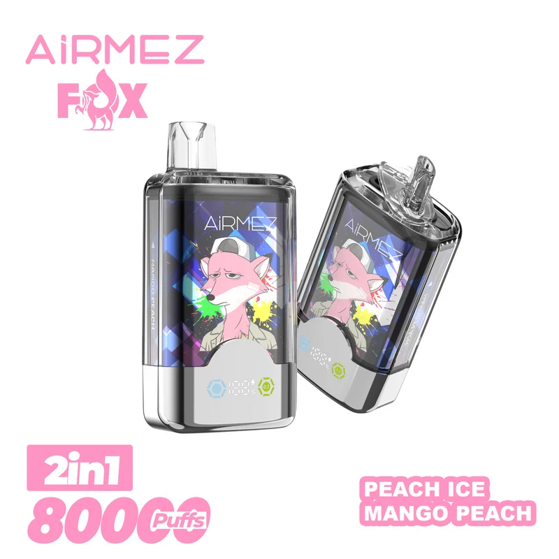 AiRMEZ Fox 80000 80K Puffs Einweg Kit 30ml (Dual Flavor) - 💥 Nehme 4 Zahle NUR 3! + Ab einem Einkauf von 120€ 2 Mystery Gratis💥