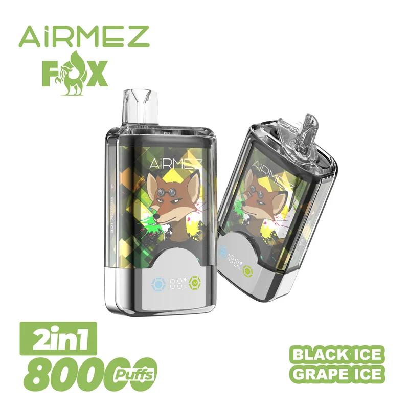 AiRMEZ Fox 80000 80K Puffs Einweg Kit 30ml (Dual Flavor) - 💥 Nehme 4 Zahle NUR 3! + Ab einem Einkauf von 120€ 2 Mystery Gratis💥