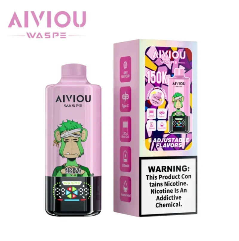 WASPE Aiviou 150K 150000 Puffs 6in1 Wiederaufladbares Einweg Kit - 💥 Nehme 4 Zahle NUR 3! + Ab einem Einkauf von 100€ 2 Mystery Gratis💥