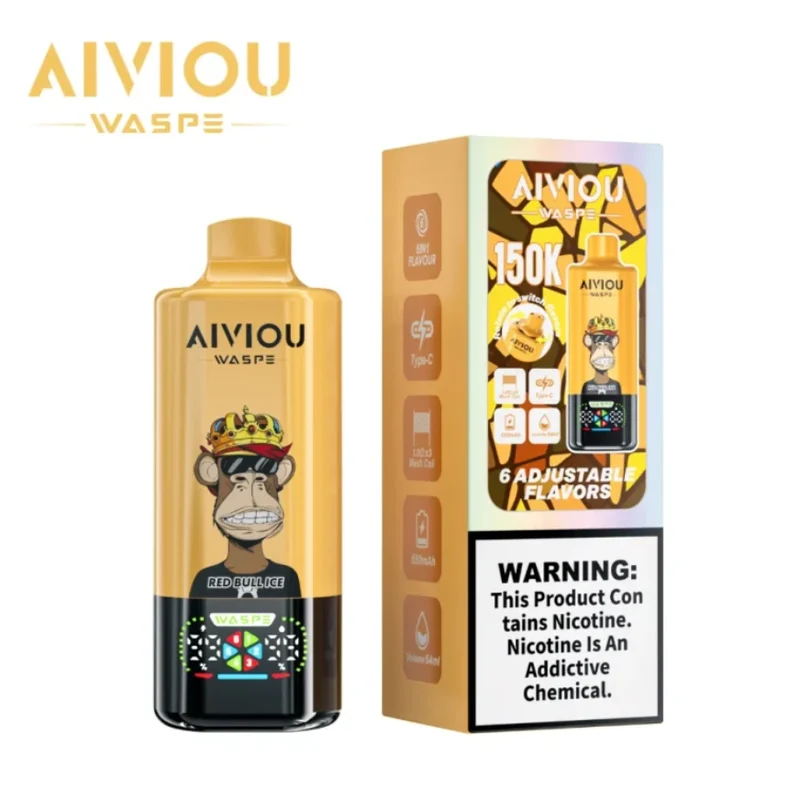 WASPE Aiviou 150K 150000 Puffs 6in1 Wiederaufladbares Einweg Kit - 💥 Nehme 4 Zahle NUR 3! + Ab einem Einkauf von 100€ 2 Mystery Gratis💥