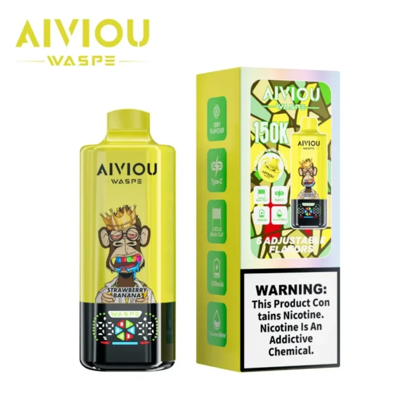 WASPE Aiviou 150K 150000 Puffs 6in1 Wiederaufladbares Einweg Kit - 💥 Nehme 4 Zahle NUR 3! + Ab einem Einkauf von 100€ 2 Mystery Gratis💥