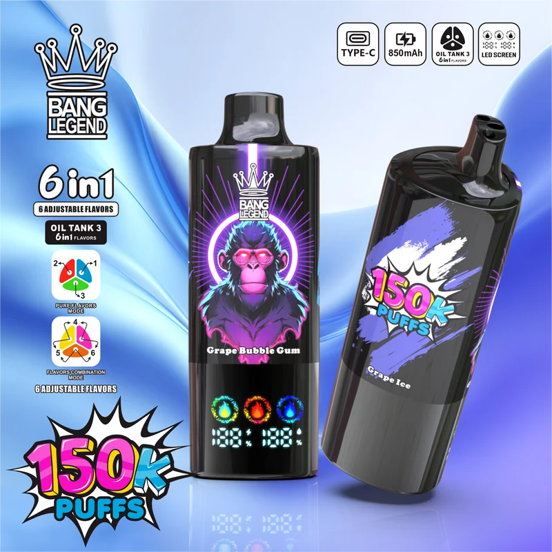 Bang Legend 150000 150K Puffs 6-in-1 Flavors Einweg Kit