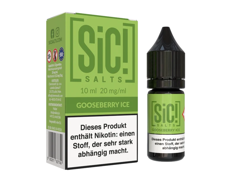 SiC! Salts - Gooseberry Ice - 10ml Fertigliquid (Nikotinsalz)