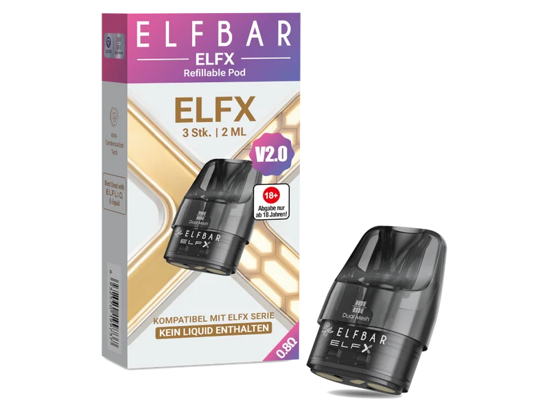 Elfbar - Elfx 2 - 2ml Pods mit Head (3 Stück)
