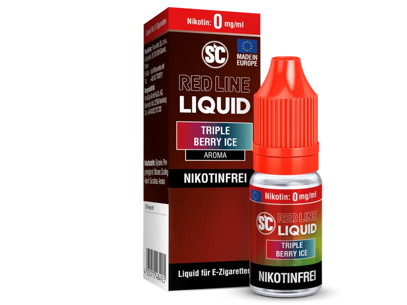 SC - Red Line - Triple Berry Ice - 10ml Fertigliquid (Nikotinfrei/Nikotinsalz)