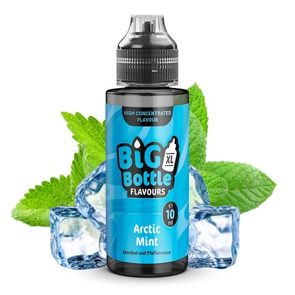 Big Bottle Flavours Longfill - Arctic Mint - 10ml Aroma in 120ml Flasche