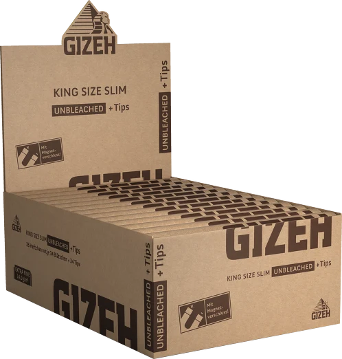 Gizeh Unbleached King Size Slim + Tips