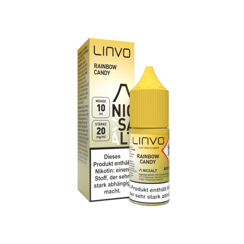 Linvo Rainbow Candy Nikotinsalz Liquid - Fruchtige Bonbons & Frische 20mg