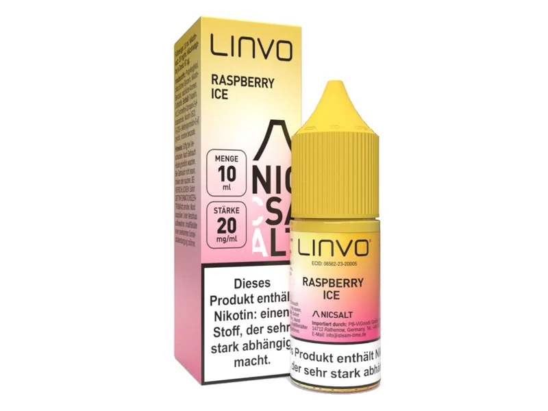 Linvo Raspberry Ice Nikotinsalz Liquid – Fruchtige Himbeere 20mg/ml