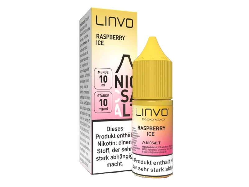 Linvo Raspberry Ice Nikotinsalz Liquid – Fruchtige Himbeere 20mg/ml