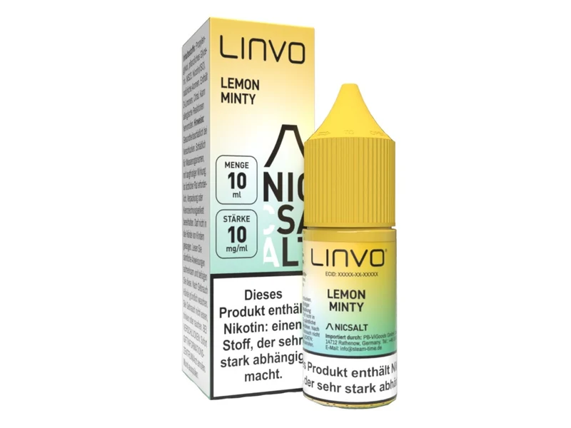 Linvo Lemon Minty Nikotinsalz Liquid - Zitrone & Minze - 20mg/ml 10ml