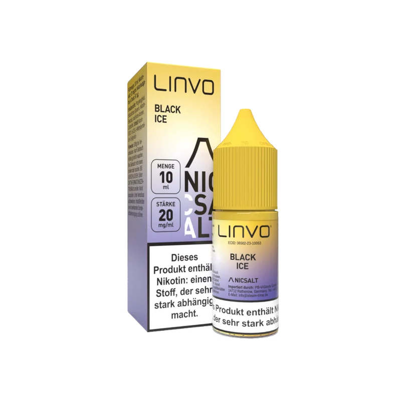 Linvo Black Ice Nikotinsalz Liquid – Johannisbeere & Frische – 20mg/ml