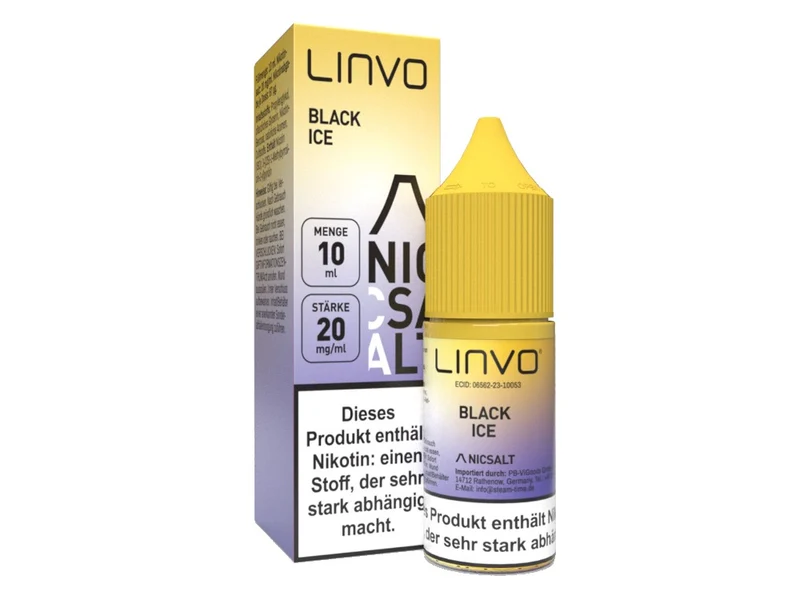 Linvo Black Ice Nikotinsalz Liquid – Johannisbeere & Frische – 20mg/ml