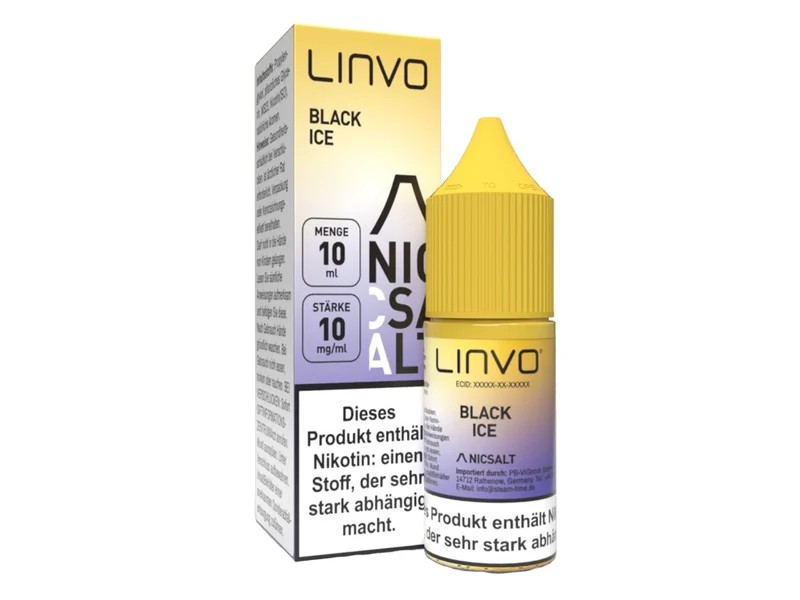 Linvo Black Ice Nikotinsalz Liquid – Johannisbeere & Frische – 20mg/ml
