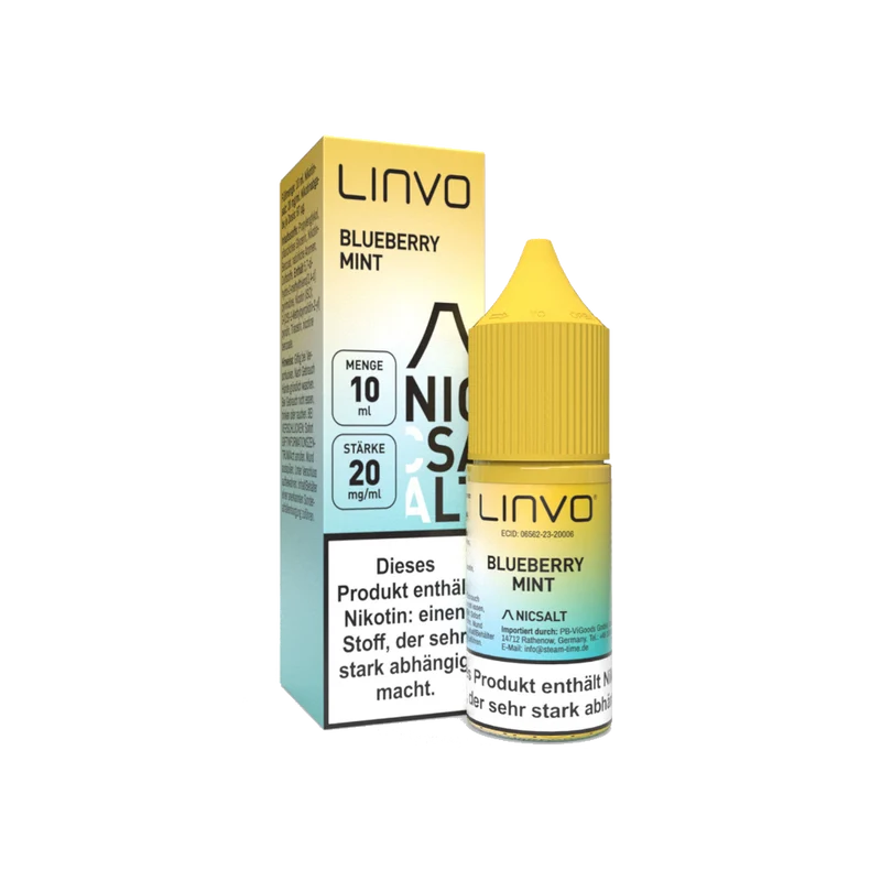 Linvo - Nikotinsalz Liquid - Blueberry Mint