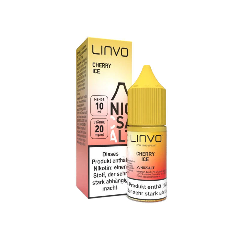 Linvo Cherry Ice Nikotinsalz Liquid - Fruchtige Kirsche & Frische - 20mg