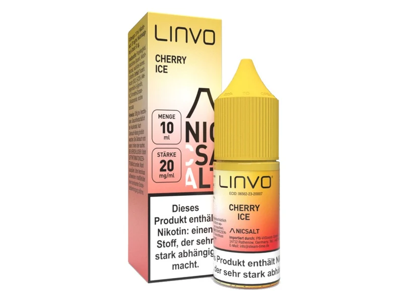 Linvo Cherry Ice Nikotinsalz Liquid - Fruchtige Kirsche & Frische - 20mg