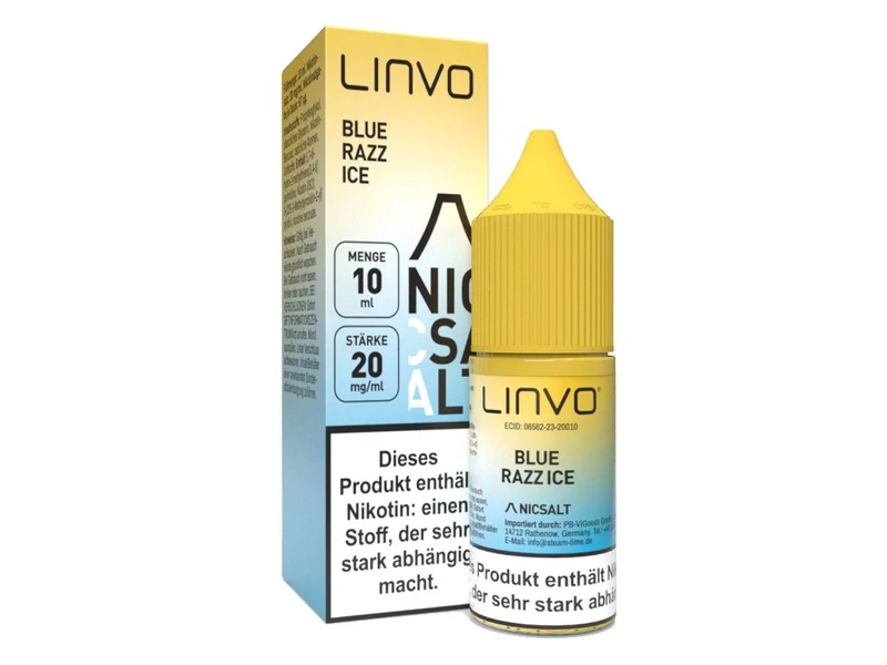 Linvo Blue Razz Ice Nikotinsalz Liquid – Blaue Himbeere 20mg/ml 10ml