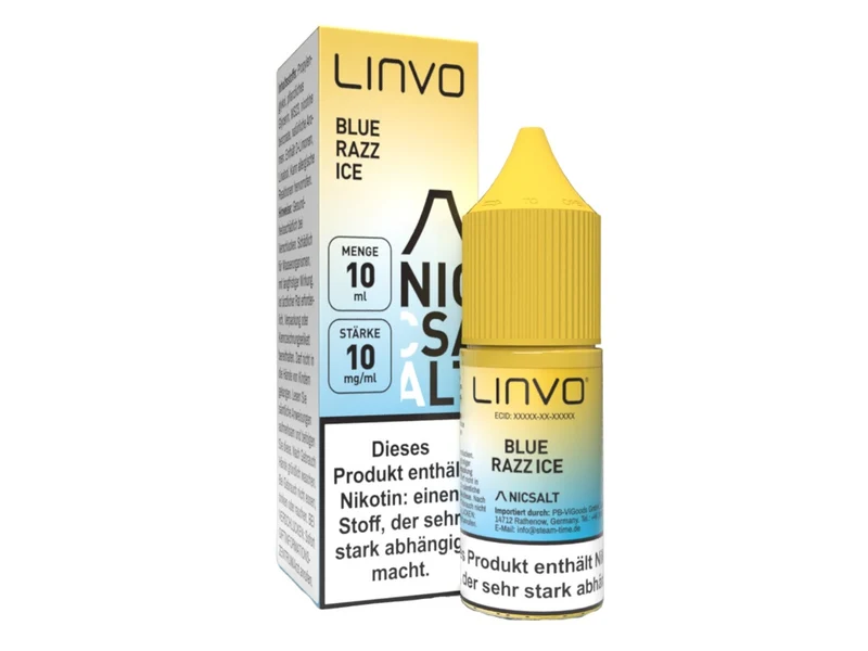 Linvo Blue Razz Ice Nikotinsalz Liquid – Blaue Himbeere 20mg/ml 10ml