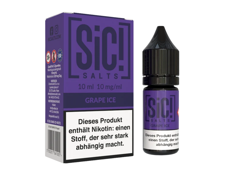 SiC! Salts - Nikotinsalz Liquid - Grape Ice