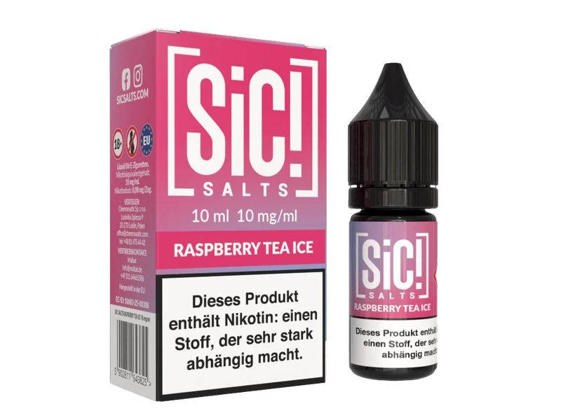 SiC! Salts - Nikotinsalz Liquid - Raspberry Tea Ice