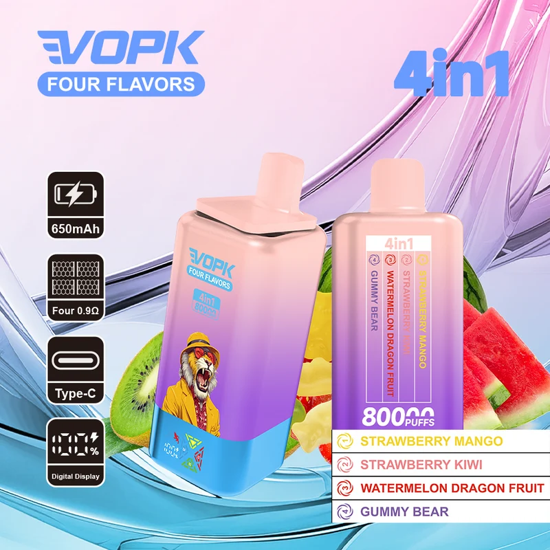 VOPK 80K Puffs 4IN1 Einweg Kit 650mAh