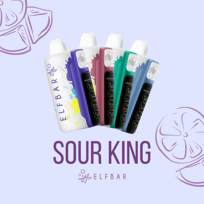 Elf Bar Sour King 30K Wiederaufladbares Einweg Kit (30000 Puffs) - 💥 Nehme 5 Zahle NUR 4! + Ab einem Einkauf von 100€ 2 Mystery Gratis💥