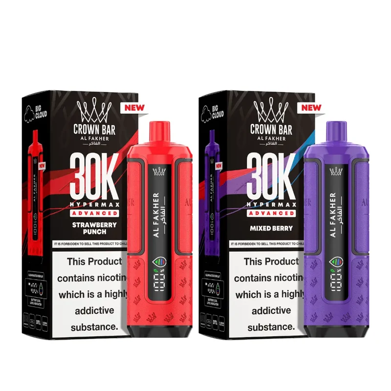 AL Fakher Crown Bar 30K Hypermax Vorgefülltes Einweg Kit - 💥 Nehme 4 Zahle NUR 3! + Ab einem Einkauf von 100€ 2 Mystery Gratis💥