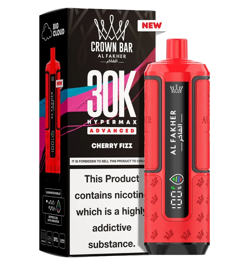AL Fakher Crown Bar 30K Hypermax Vorgefülltes Einweg Kit - 💥 Nehme 4 Zahle NUR 3! + Ab einem Einkauf von 100€ 2 Mystery Gratis💥