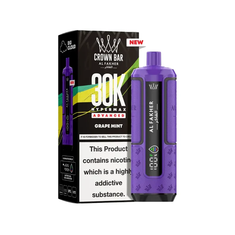 AL Fakher Crown Bar 30K Hypermax Vorgefülltes Einweg Kit - 💥 Nehme 4 Zahle NUR 3! + Ab einem Einkauf von 100€ 2 Mystery Gratis💥