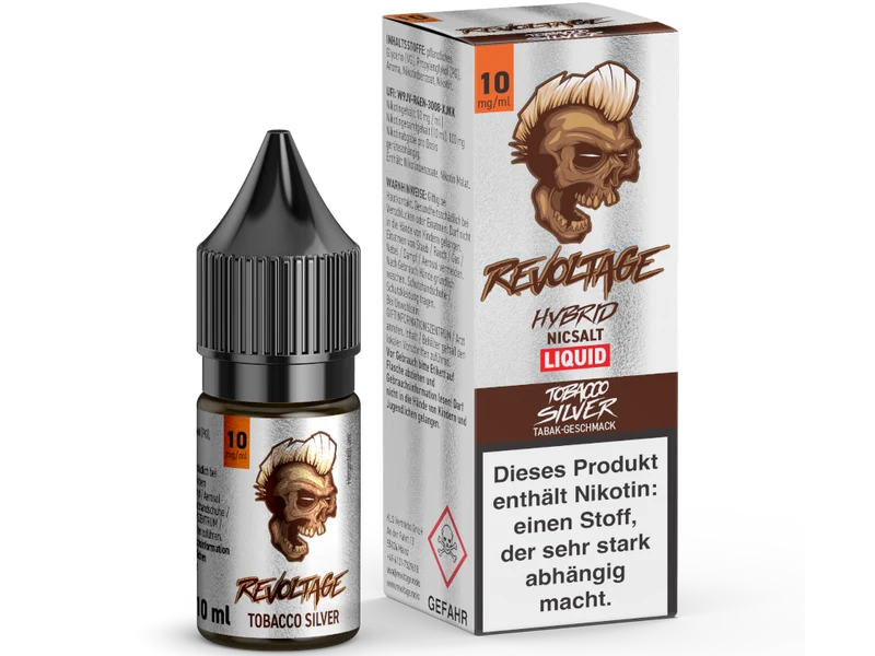 Revoltage - Tobacco Silver - 10ml Fertigliquid (Hybrid Nikotinsalz)