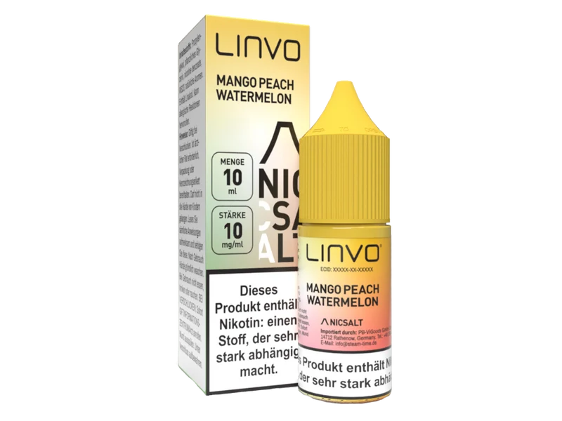 Linvo - Mango Peach Watermelon - 10ml Fertigliquid (Nikotinsalz)