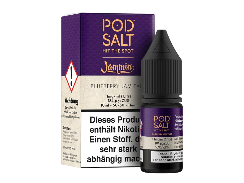 Pod Salt Fusion Blueberry Jam Tart Nikotinsalz Liquid