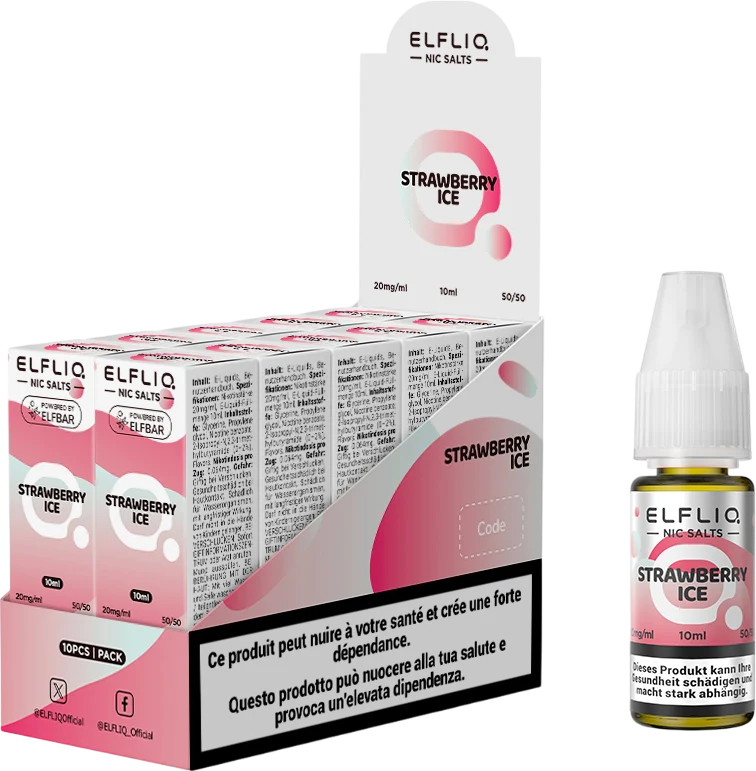 Elfbar Elfliq Strawberry Ice 20mg 10ml