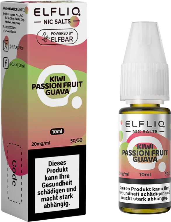 Elfbar Elfliq Kiwi Passion Fruit Guava 20mg 10ml