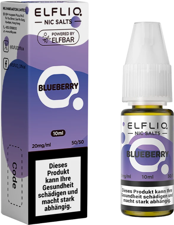 Elfbar Elfliq Blueberry 20mg 10ml