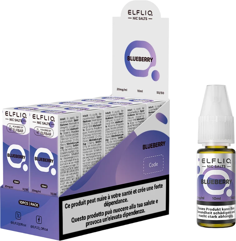 Elfbar Elfliq Blueberry 20mg 10ml