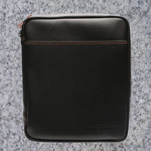 Eric Stokkebye: 4TH GENERATION KENZO LEATHER 4 PIPE COMBO POUCH - BLACK